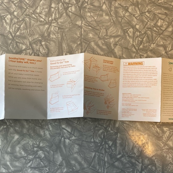 SootheTIME Diaper Bag with portable cot - never used - Changing Bag, baby Travel - Picture 14 of 16